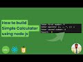 How to build Simple Calculator using node js