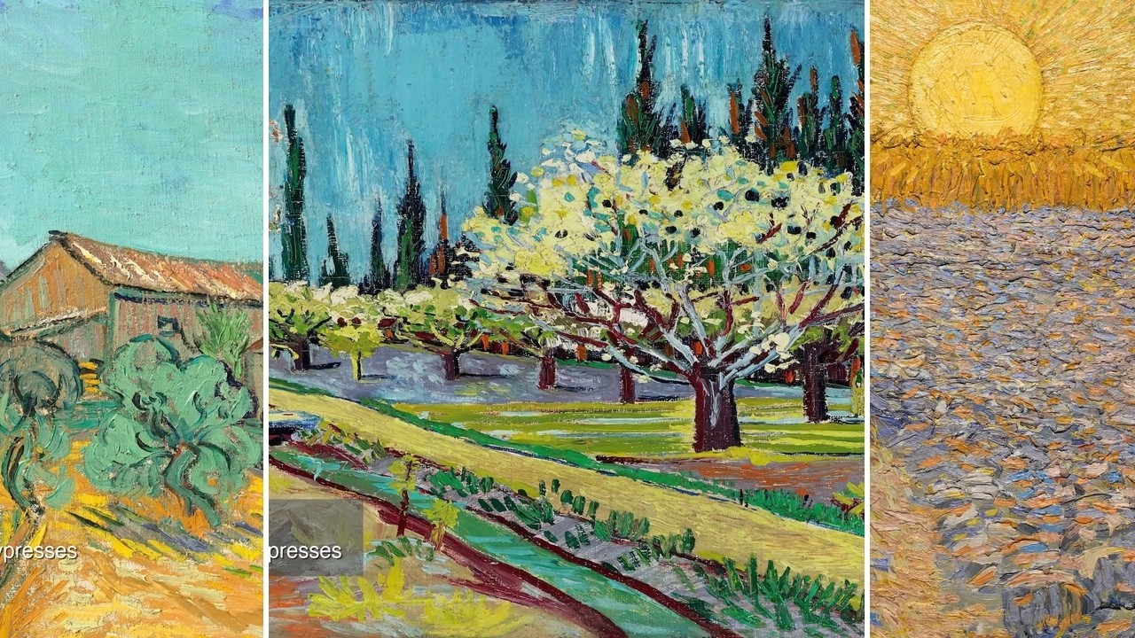 Vincent van Gogh Art TV — Silent Art Gallery · July 31 Morning | Orchard Bordered By … & others