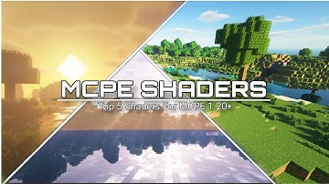 TOP 5 BEST SHADERS FOR MCPE 1.20.+ || SUPPORT RENDER DRAGON ||