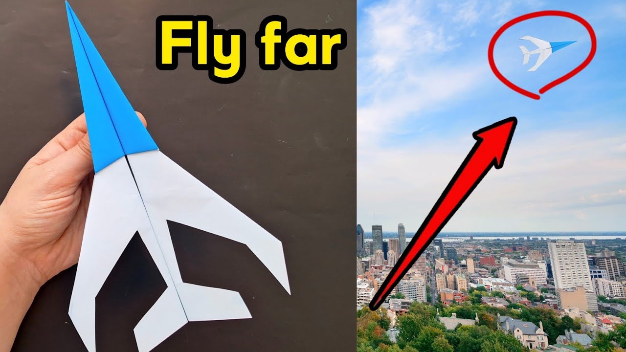 How to Make a simple Paper Airplane That Flies Over 100 Feet | BEST ...