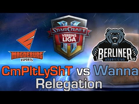 [MDeS] CmPltLyShT vs [BeSC] Wanna - SVL Season 2 Division 1-2 Relegation - StarCraft 2 [Deutsch]