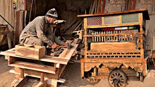 Amazing Project of Making Wooden Hand Cart || How Wooden Cart are Made || DIY Wooden Hand Cart