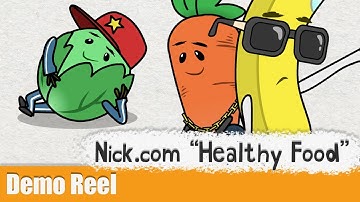 Character Animation Demo Clip - Nick.com "Do Not Touch Button: Healthy Food"