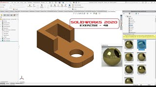 SolidWorks Tutorial - January 2021 - Exercise 48 - Part 03 Wealth