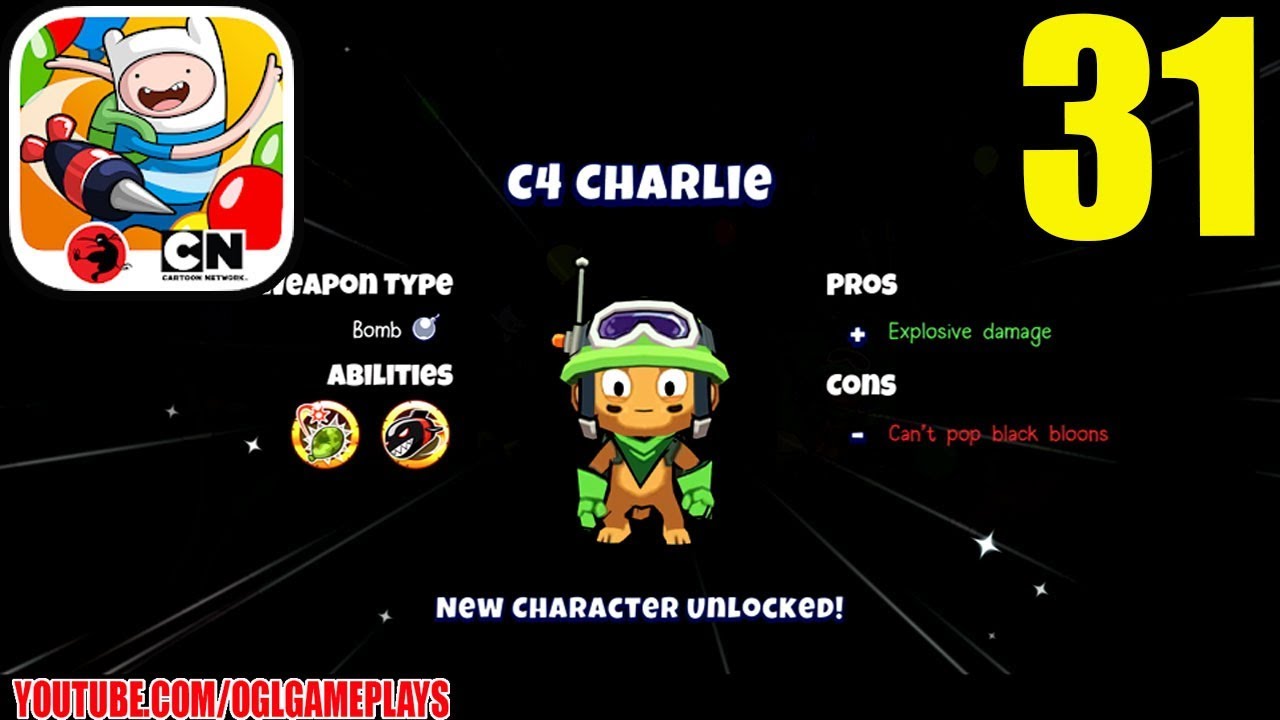 BLOONS ADVENTURE TIME TD - LOCH'D AND LOADED Full Adventure - C4 CHARLIE Unlock - Gameplay 31