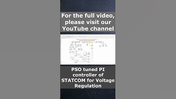 STATCOM | PSO tuned PI controller of STATCOM for Voltage Regulation