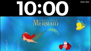 10 Minute Disney’s Little Mermaid Ariel themed Countdown Timer