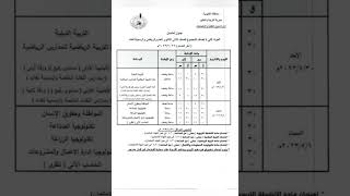 جدول امتحانات الصف الثاني الثانوي محافظة القليوبية ترم ثاني 2023