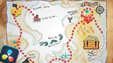 Travel Map Animation In Davinci Resolve |  The easiest way !! Animated line  Tutorial |