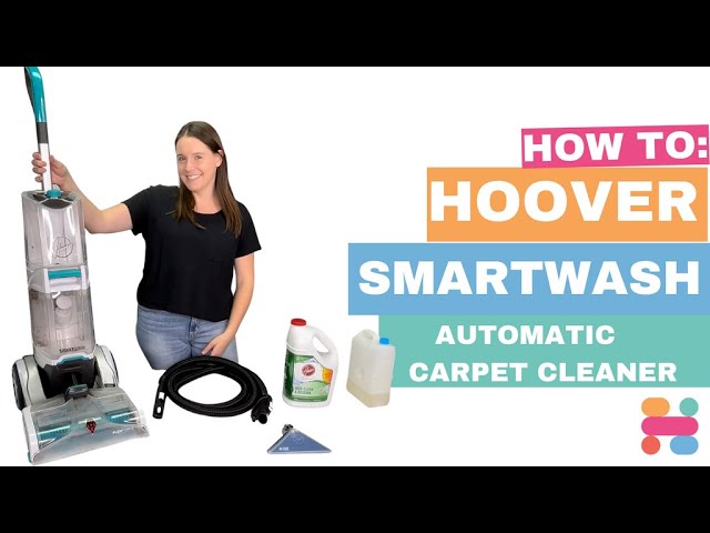 Hoover SmartWash Advanced Upright Automatic Carpet Cleaner with 64 oz. Renewal Carpet Cleaning Solution