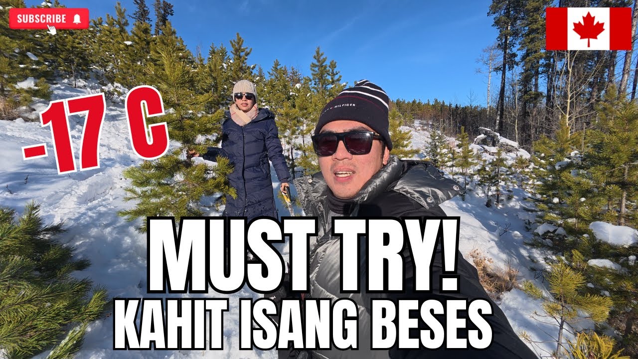 SURVIVING -17°C! Christmas Tree Cutting in KANANASKIS | BUHAY CANADA 