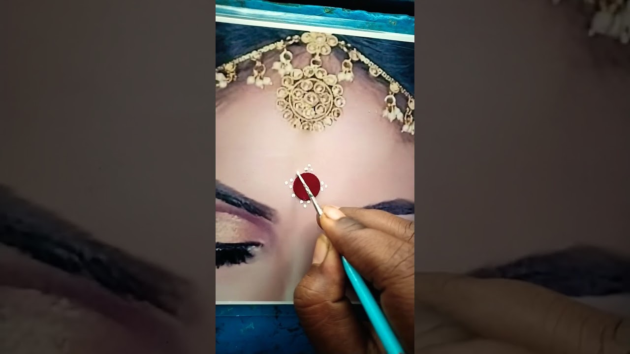 bridal bindi design ❤️ kolka design ❤️