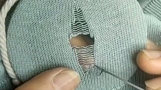 How to Repair Torn Holes in a Knitted Sweater at Home Without Leaving any Traces