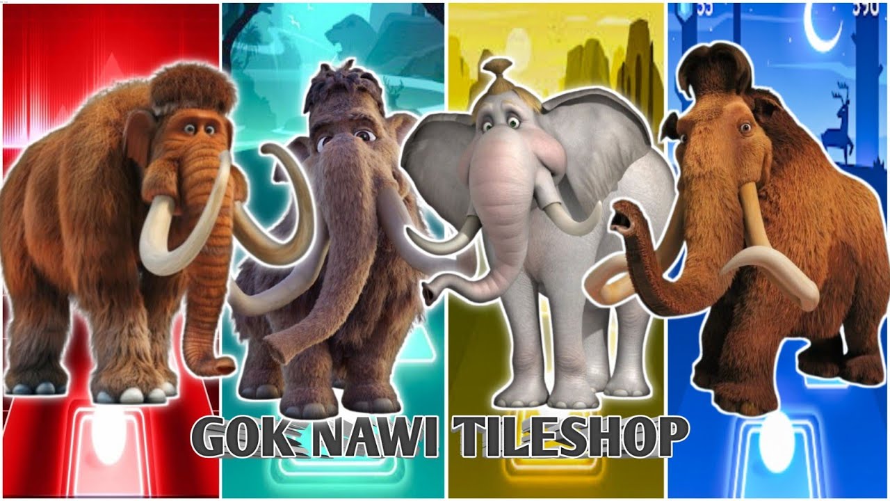 🎬⚡ Funny Mammoth 🦣🆚 Funny Josy🦣🆚 Funny Elephant 🐘🆚 Funny Manfred 🦣|Coffin Dance Tiles Hop 🪩🌈🔥🎊