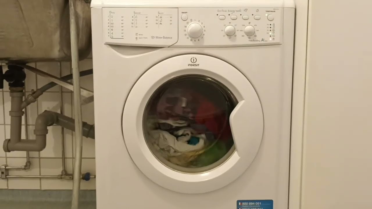 Washing Machine Beko Indesit IWC61251 60°C Cottons rinse and final spin