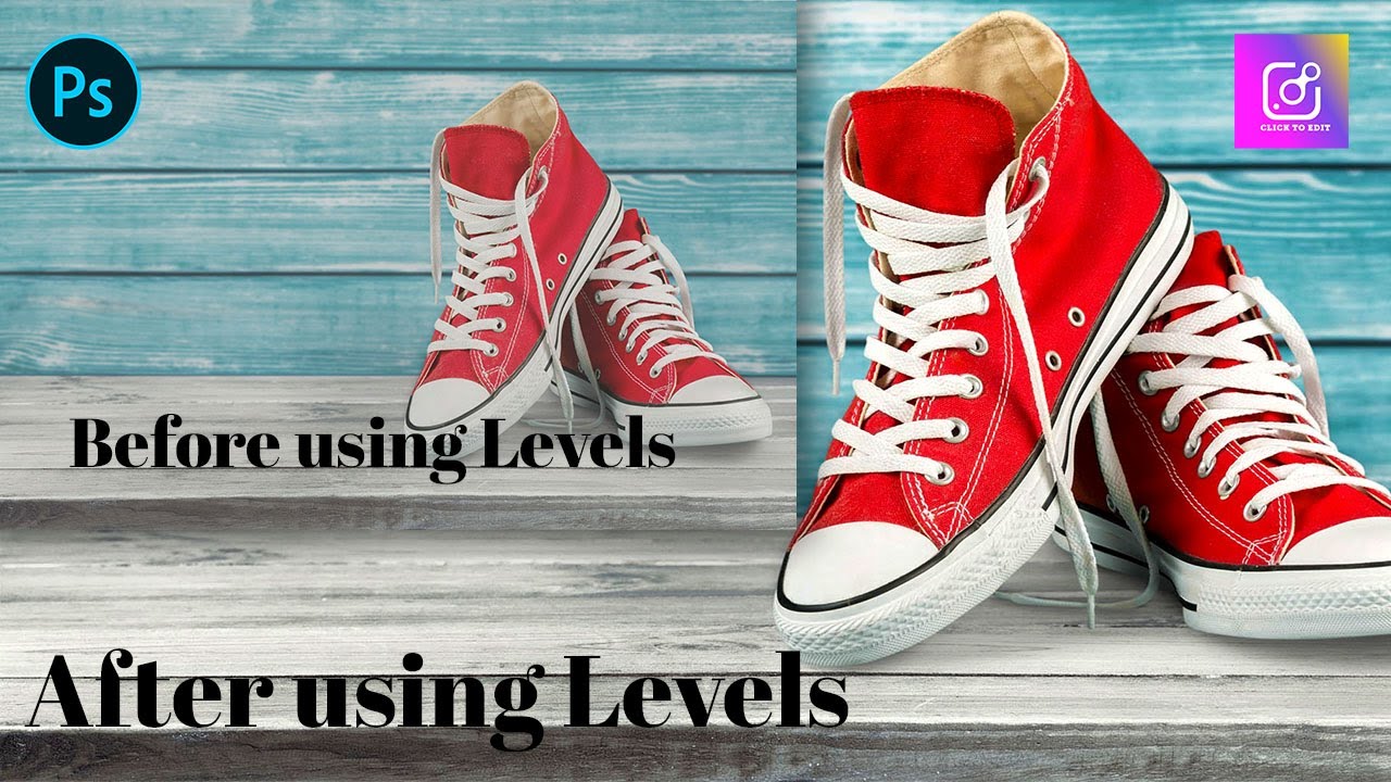 Using Levels || Adobe Photoshop CC || Click to Edit