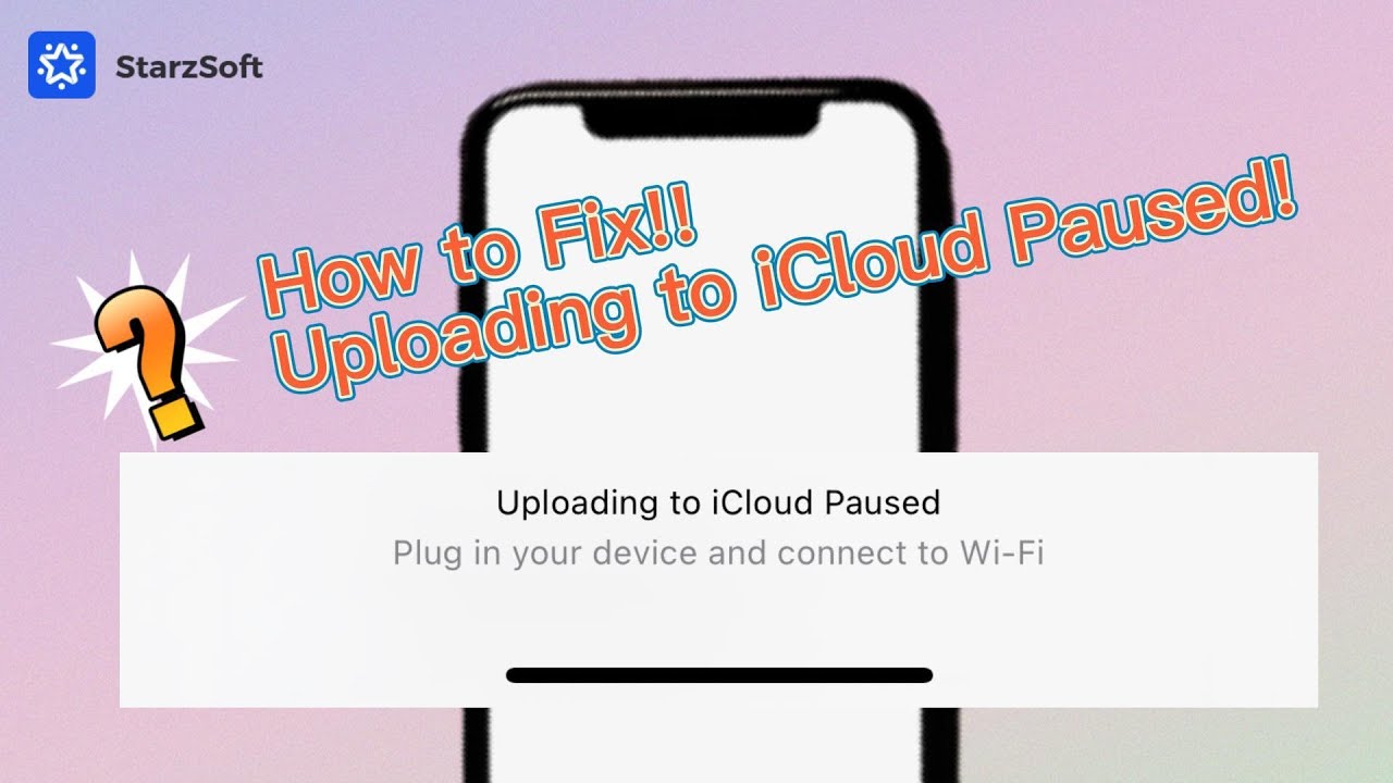 Uploading To Icloud Paused