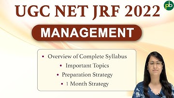 UGC NET JRF Management Syllabus 2022 | Most Important Topics | Full Preparation Strategy