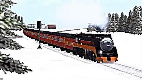 Train Sim - Snow Metropolis Using Southern Pacific 4449 Again - Simulasi Kereta Api