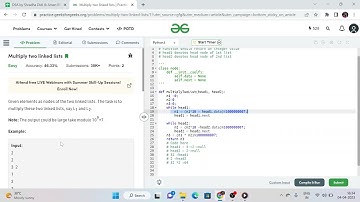 python | multiply-two-numbers-represented-linked-lists | shradha Didi & Aman Bhaiya dsa sheet