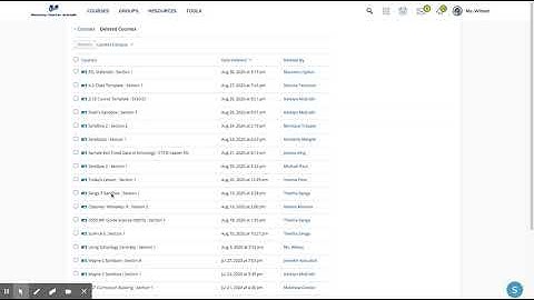 Recover a Deleted Course | Schoology