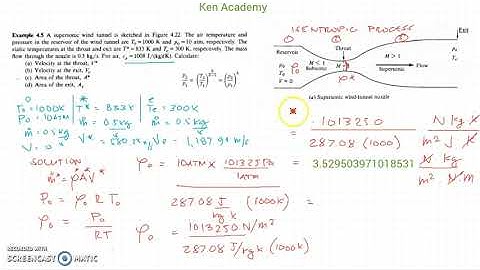 Aeronautical Engineering Solution | Supersonic Wind Tunnel Problem Part 3