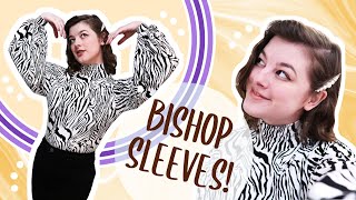 How to Make a Bishop Sleeve Top ft. Turtleneck!