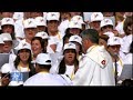 Song sung during papal mass chile a table for all