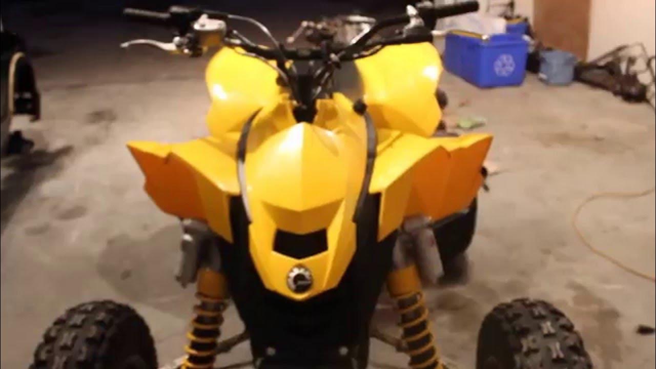 Can Am Ds 450 with Big Gun Exhaust YouTube