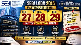 Full ⚠️ SEBI LODR Reg. 27, 28 & 29 | 2 Working Days Rule + In-Principle Approval Explained Guide