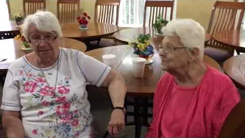 Mom and Ethleen singing one of their off-color songs