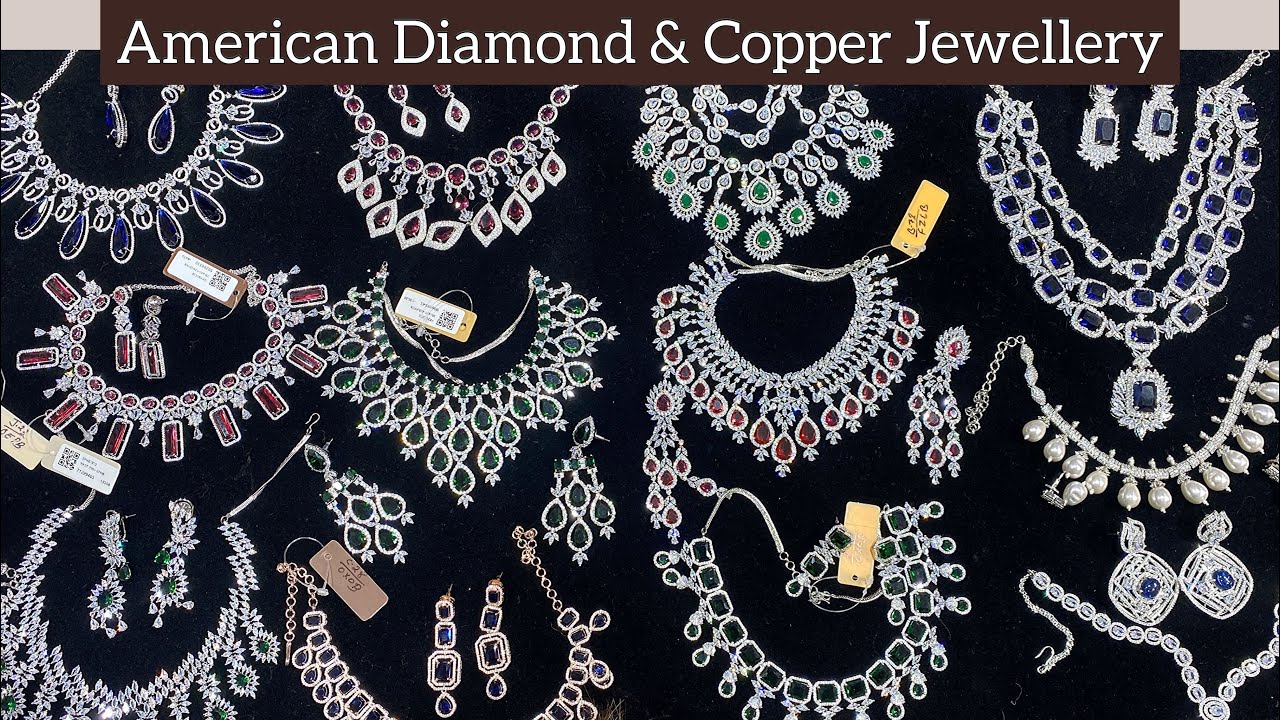 American Diamond Jewellery Copper Jewelry Wholesale Jewellery