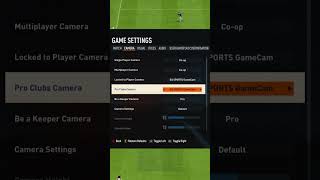 Best Camera Settings in FIFA 23 #fifa #fifa23 #fut #camerasetting #ultimateteam #shorts