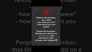 for real #shorts #malware #phishing #scams #office #work