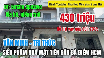 Siêu phẩm nhà mặt tiền gần Chợ Bà Điểm Hóc Môn TP HCM 3 phòng ngủ chỉ 430 triệu I Nhà đất Hóc Môn