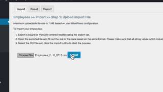 Import, update or Export team member profiles from CSV - Employee Spotlight Pro