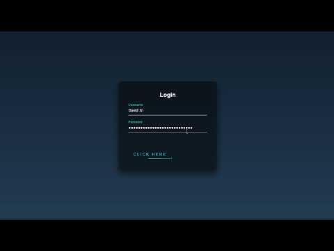 Login form with