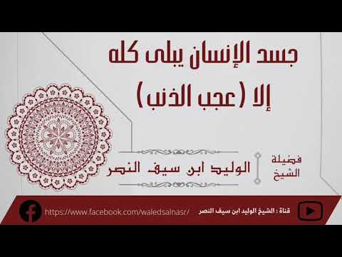 جسد الإنسان يبلى كله إلا عجب الذنب