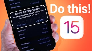 Do This After Updating To iOS 15