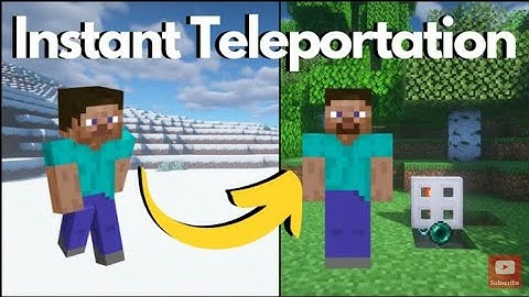 Minecraft: Simple Redstone Teleporter (Tutorial)