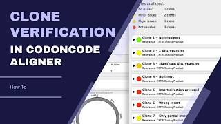 Clone Verification in CodonCode Aligner