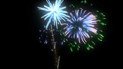 3DS Max 2014 particle flow fireworks