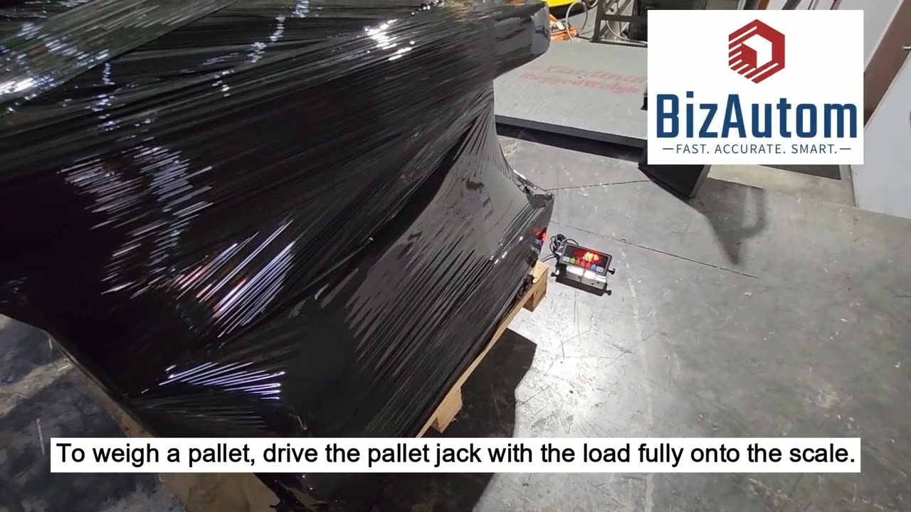 BizAutom Roll-On-Weigh Scale for Pallet Jacks