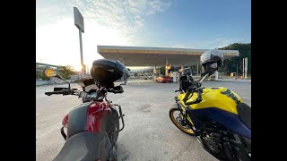 Vstrom 800DE / TRK 251 - motorcycle ride on unpaved trail/light offroad, Batangsi Semenyih, Malaysia