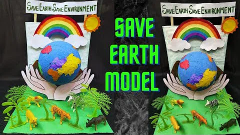 Save Earth Model | Earth Day Craft | Environment Day | Green Day | School Project @craftthebest1