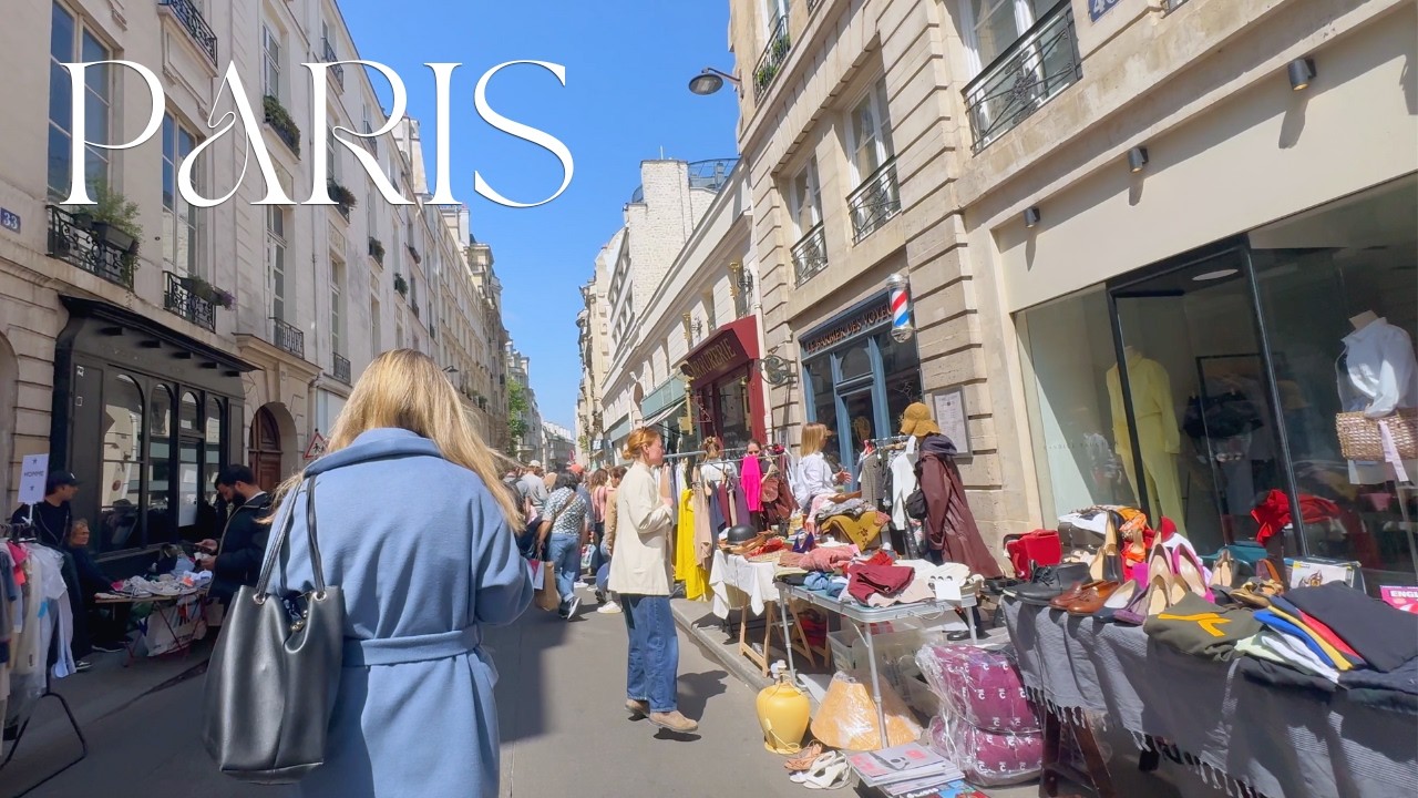 🇫🇷Париж в мае🌿Стильная прогулка по блошиному рынку и полезный обед