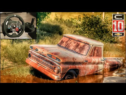 Rebuilding a Chevrolet C10 Stepside Pickup 1965 - NFS HEAT - LOGITECH G29 gameplay