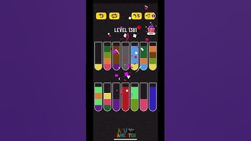 Water Sort puzzle level 1381 | AYU Gamester #shorts