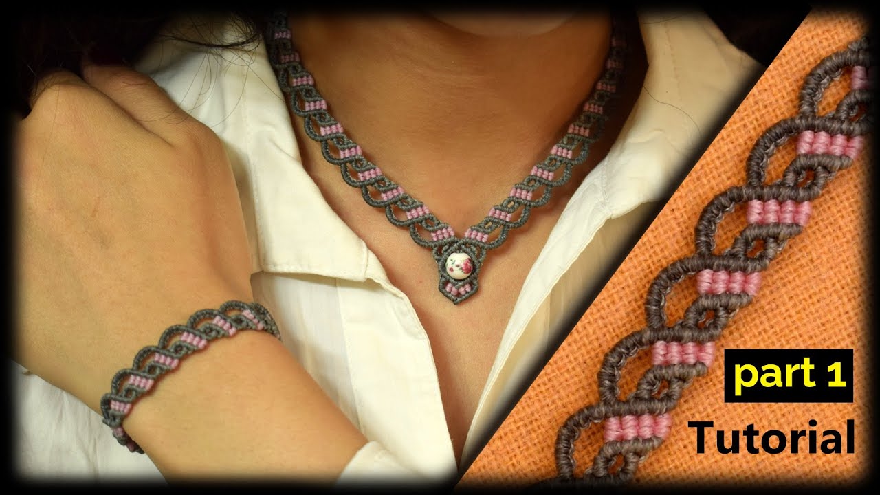 Macrame Tutorial | Easy Macrame  Bracelet | Macrame Jewelry Set for Beginners