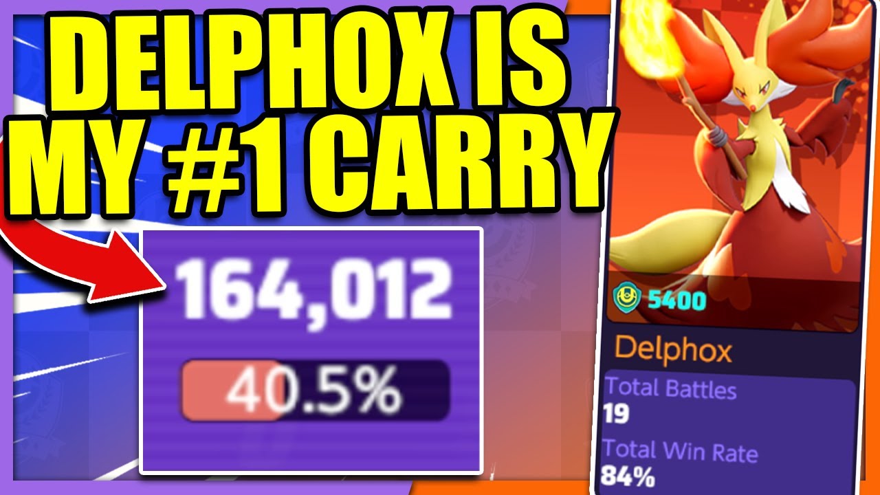 160,000+ Damage so easily!! DELPHOX is my Best Carry Pokemon | Pokemon Unite